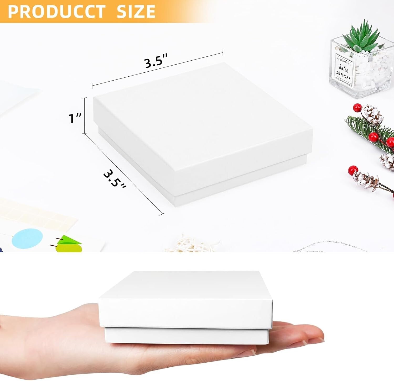 Customizable Cotton-Filled Jewelry Gift Boxes - Ideal for Gifts & Displays