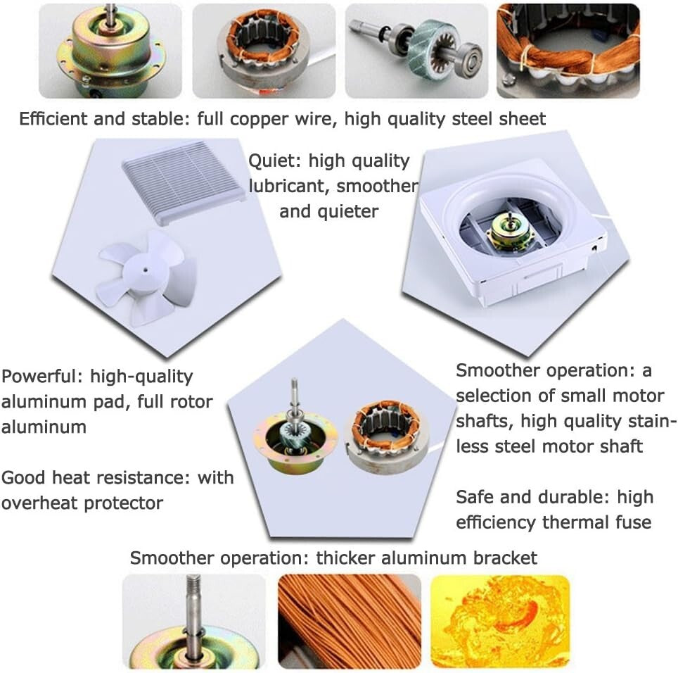 Wall-Mounted 12" Ventilation Fan with Reversible Airflow & Remote Control
