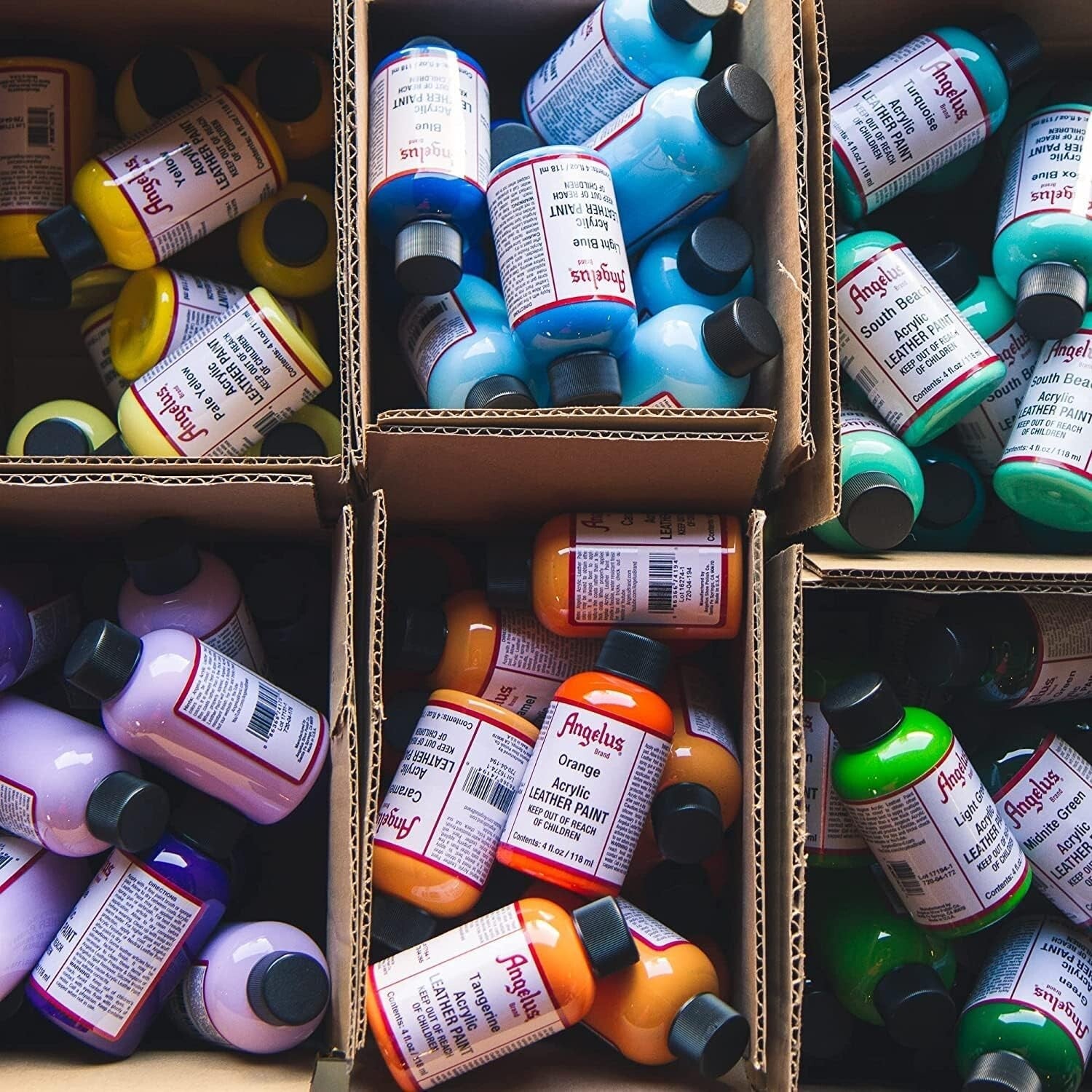 Customizable 12 Color Leather Paint Set - 4oz Flexibility with Crack Resistance!