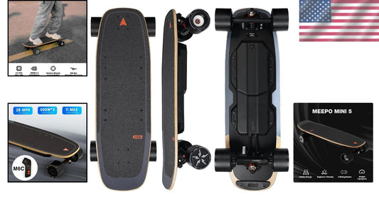 High-Performance Mini5 Skateboard: Up to 24 Miles Range, UL Safety Approved