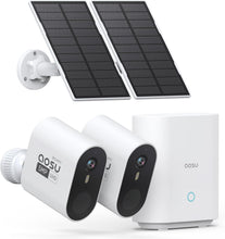 Load image into Gallery viewer, 166° Ultra-Wide Angle Wireless Solar Security Cameras with Color Night Vision