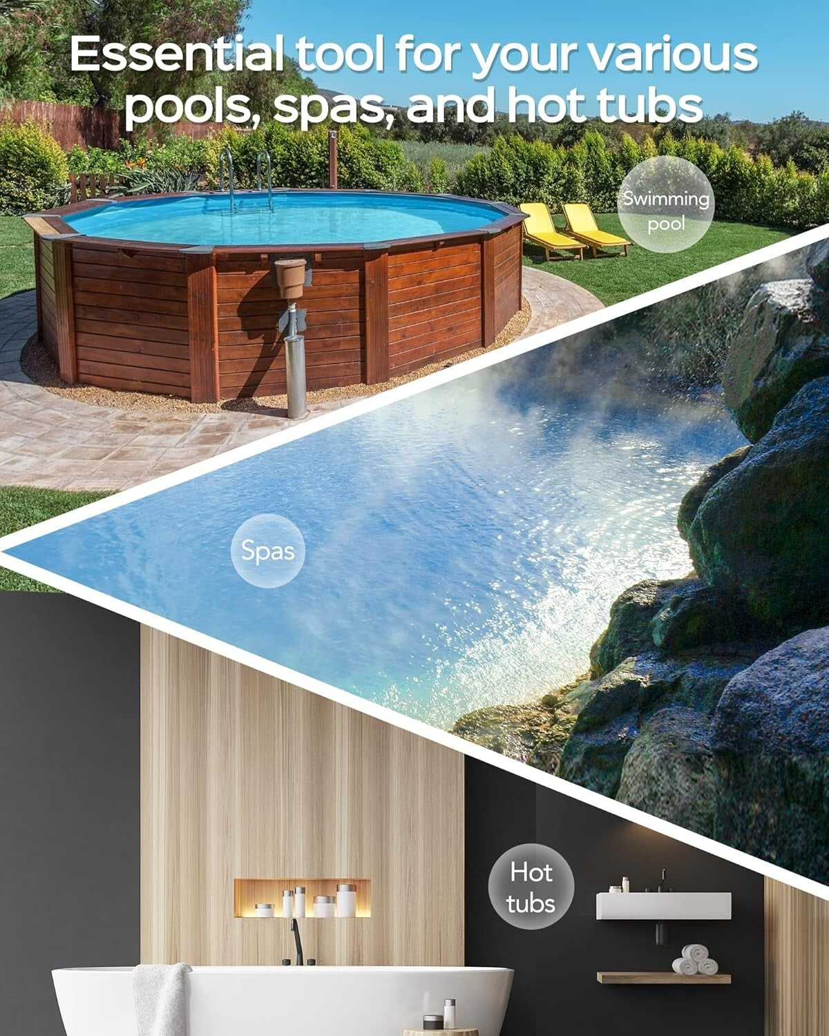 2024 Handheld Cordless Pool Vacuum with Dual Brush Heads for Effortless Cleaning