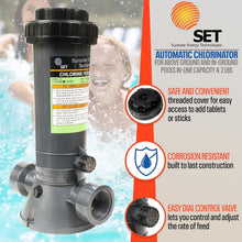 Load image into Gallery viewer, Adjustable Chlorine Dispenser for Easy Pool Maintenance - Fits In-Line Systems