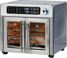 Load image into Gallery viewer, 26 QT Extra Large Stainless Steel Air Fryer with Touchscreen - French Doors