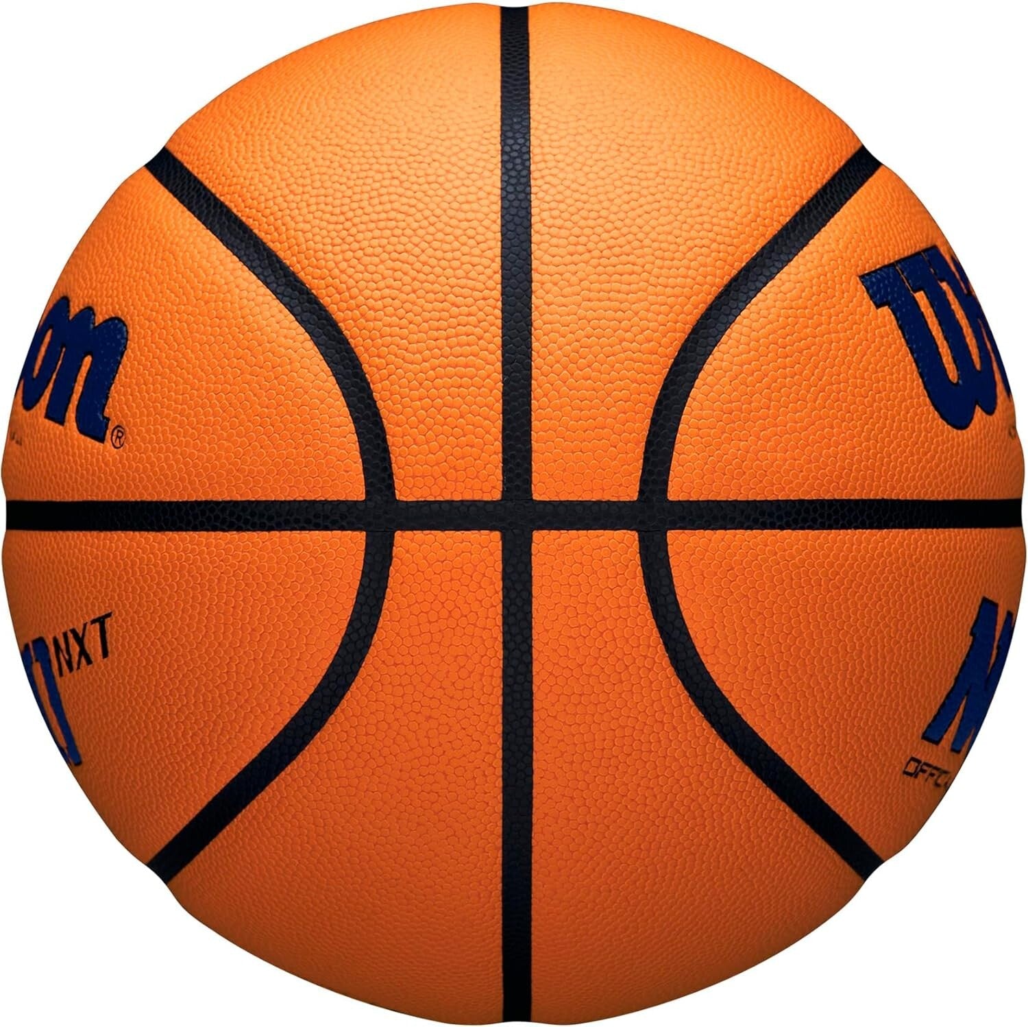 Official NCAA Indoor Game Basketball - Size 7, Navy/Orange - 29.5" Diameter