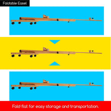 Load image into Gallery viewer, Adjustable H-Frame Easel with Tilt and Wheels - Ideal for Canvas Art up to 48"