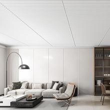 Load image into Gallery viewer, Versatile 24x48in 3D Slat PVC Wall Panels - 12 Packs for Stunning Interiors
