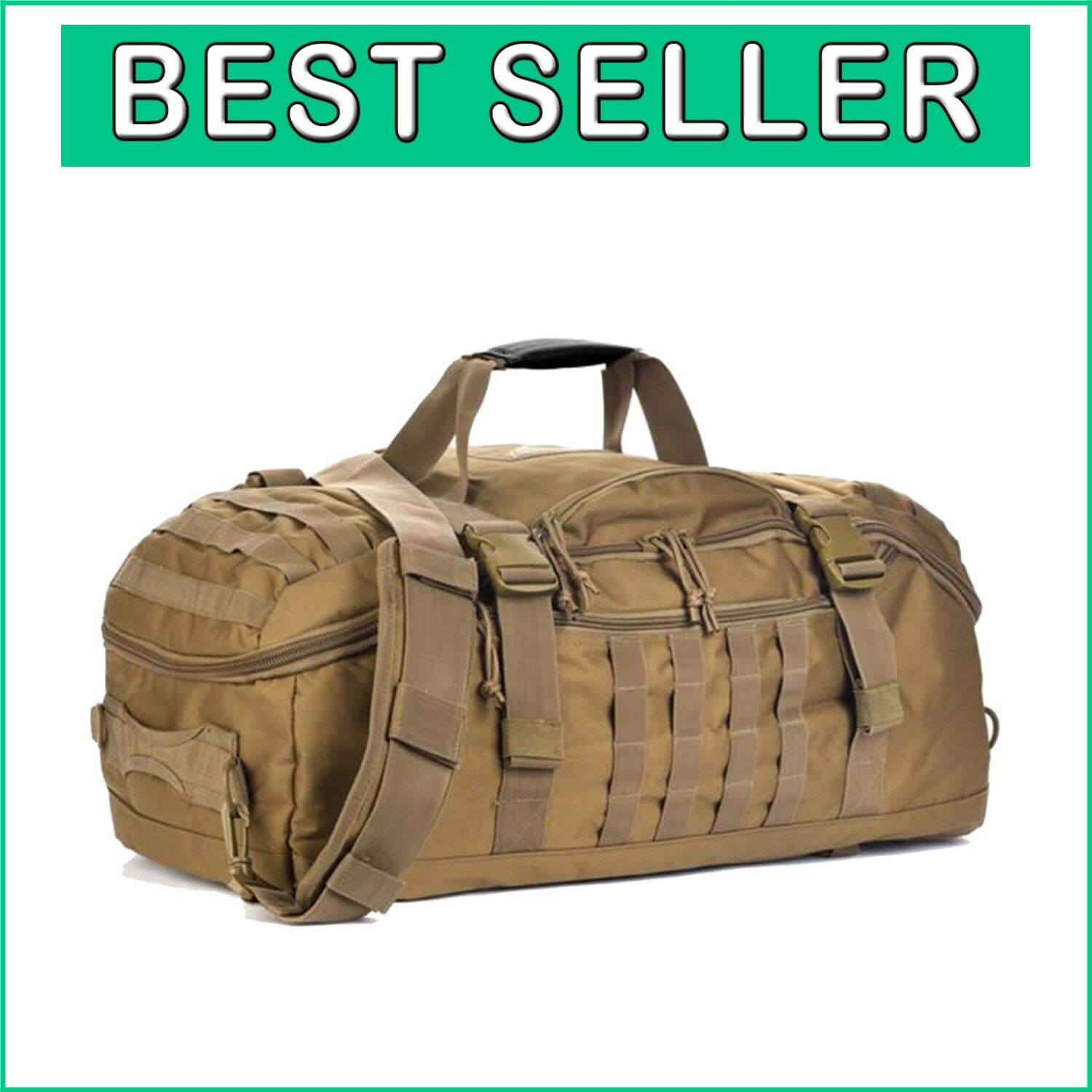 Durable Waterproof Gym Duffle Bag - 25L Tactical Backpack for Sports & Travel