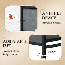 Load image into Gallery viewer, Tall Chest Organizer with 9 Spacious Drawers - Durable Fabric and Steel Frame