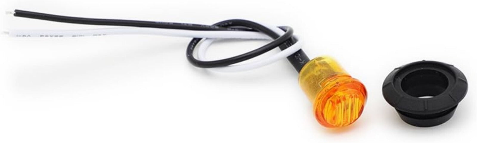 100 Pcs Amber 3/4 Inch LED Side Marker Lights for Trucks & Trailers - Waterproof