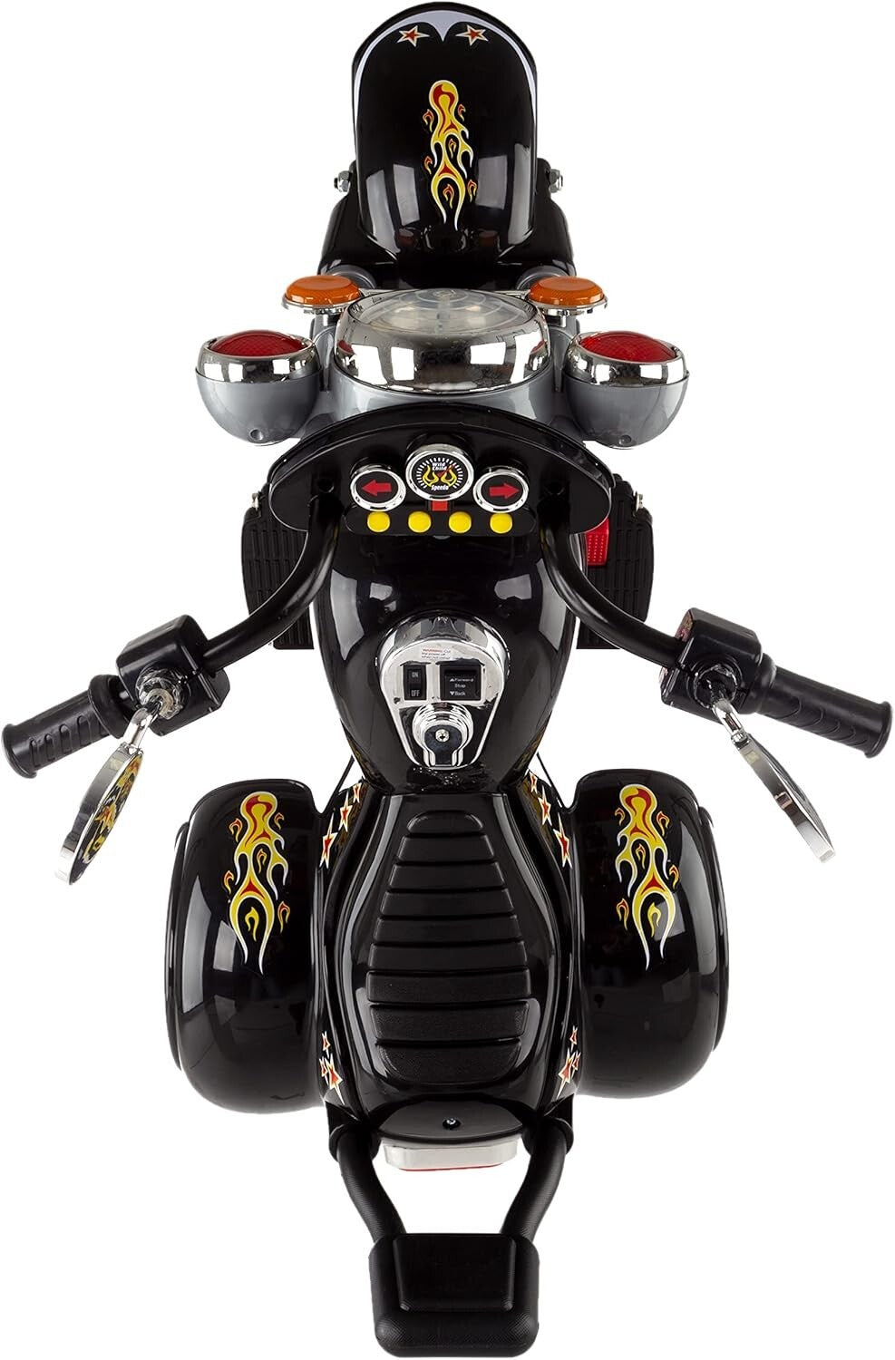 Battery-Powered Kids Motorcycle with Reverse, Headlights & Sound Effects