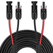 Load image into Gallery viewer, Versatile 10AWG Solar Extension Cable - 50FT with Male and Female Connectors
