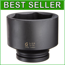 Load image into Gallery viewer, Heavy-Duty 3-3/4-Inch Impact Socket with Convenient Storage Case - 1 Inch Drive