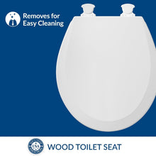 Load image into Gallery viewer, Bulk 6-Pack of Easy Clean Round Wood Toilet Seats - Perfect for Every Bathroom