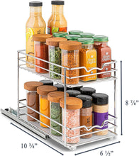Load image into Gallery viewer, Organize Spices Effortlessly with Heavy-Duty Pull-Out Rack, Lifetime Limited