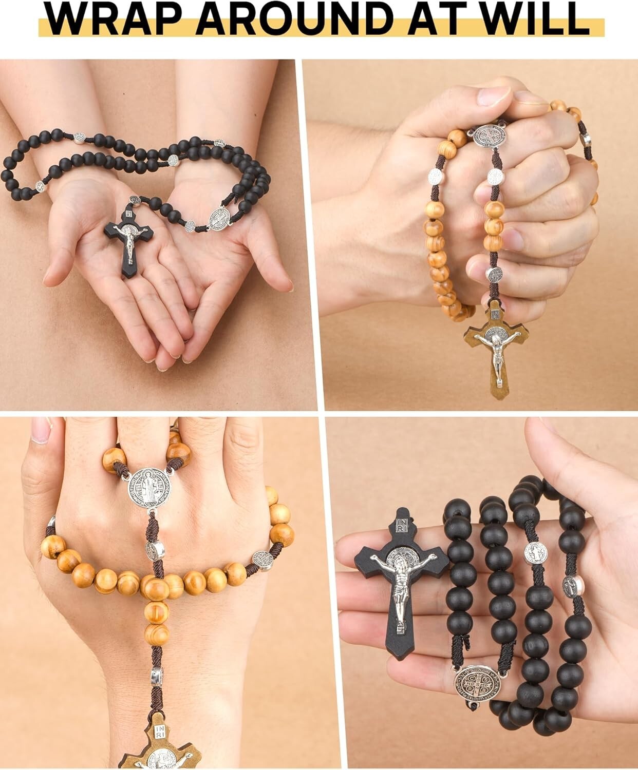 Premium Handmade Catholic Rosaries - 24 Pack for Baptisms & Special Moments