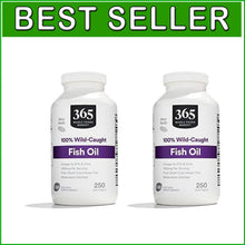 Load image into Gallery viewer, Omega-3 EPA &amp; DHA Fish Oil Softgels 1000mg - Double Your Supply (2 x 250 Count)