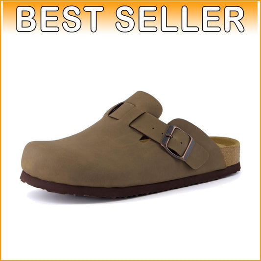 Hana Women's Clogs with 1.25-Inch Heel and Memory Foam - Perfect for Lounging