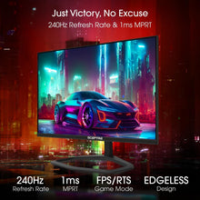 Load image into Gallery viewer, Ultra-Smooth 24.5-Inch 1ms Gaming Monitor - 240Hz with Built-in Audio