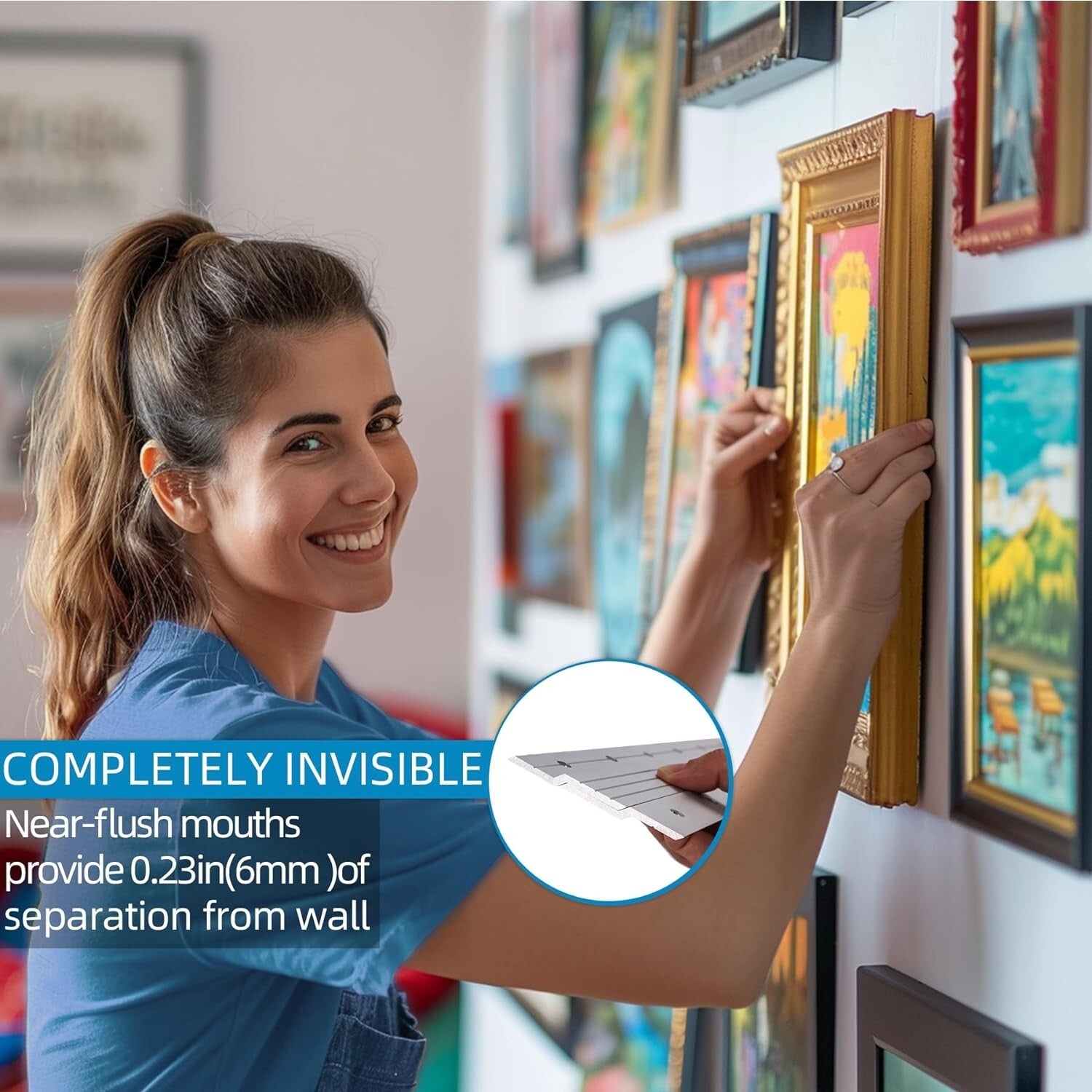 Multi-Purpose 41-Inch Aluminum Z Clips Cleat Hangers - Holds Up to 500 lbs