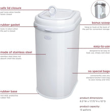 Load image into Gallery viewer, Premium 13-Gallon Pet Waste Pail with Safety Lock and Litter Scoop for Cats