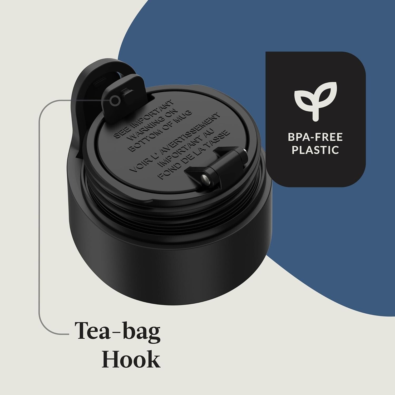 16 oz AUTOSEAL Vacuum-Insulated Travel Mug - Leak-Proof, 2-Pack in Frosted Pearl