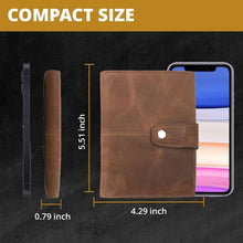 Load image into Gallery viewer, Travel Document Holder with RFID &amp; AirTag Compatibility - Elegant Brown Leather