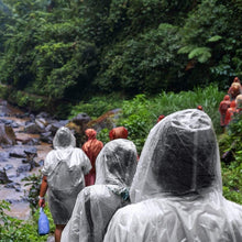 Load image into Gallery viewer, Lightweight 10 Pack Emergency Rain Ponchos for Adults &amp; Kids - Easy Carry
