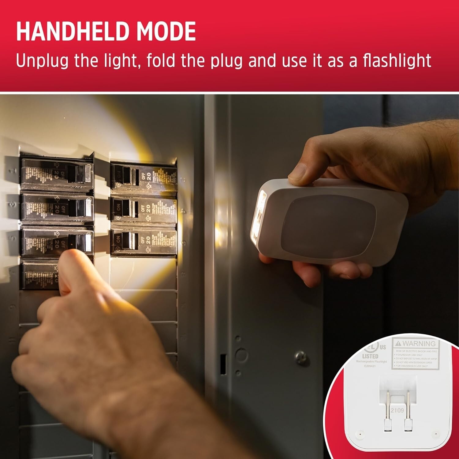 Versatile 4-in-1 LED Night Light Set - Plug-in, Rechargeable, Emergency Ready