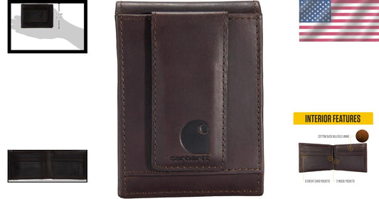 Sleek Oil Tan Leather Wallet for Men - Front Pocket Design and Card Organizer