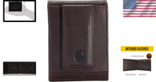 Load image into Gallery viewer, Sleek Oil Tan Leather Wallet for Men - Front Pocket Design and Card Organizer