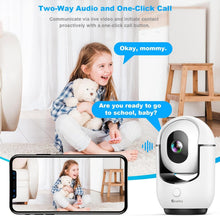 Load image into Gallery viewer, Enhanced 2K Indoor Security Camera - Smart Alerts and 24/7 Monitoring - 2 Pack