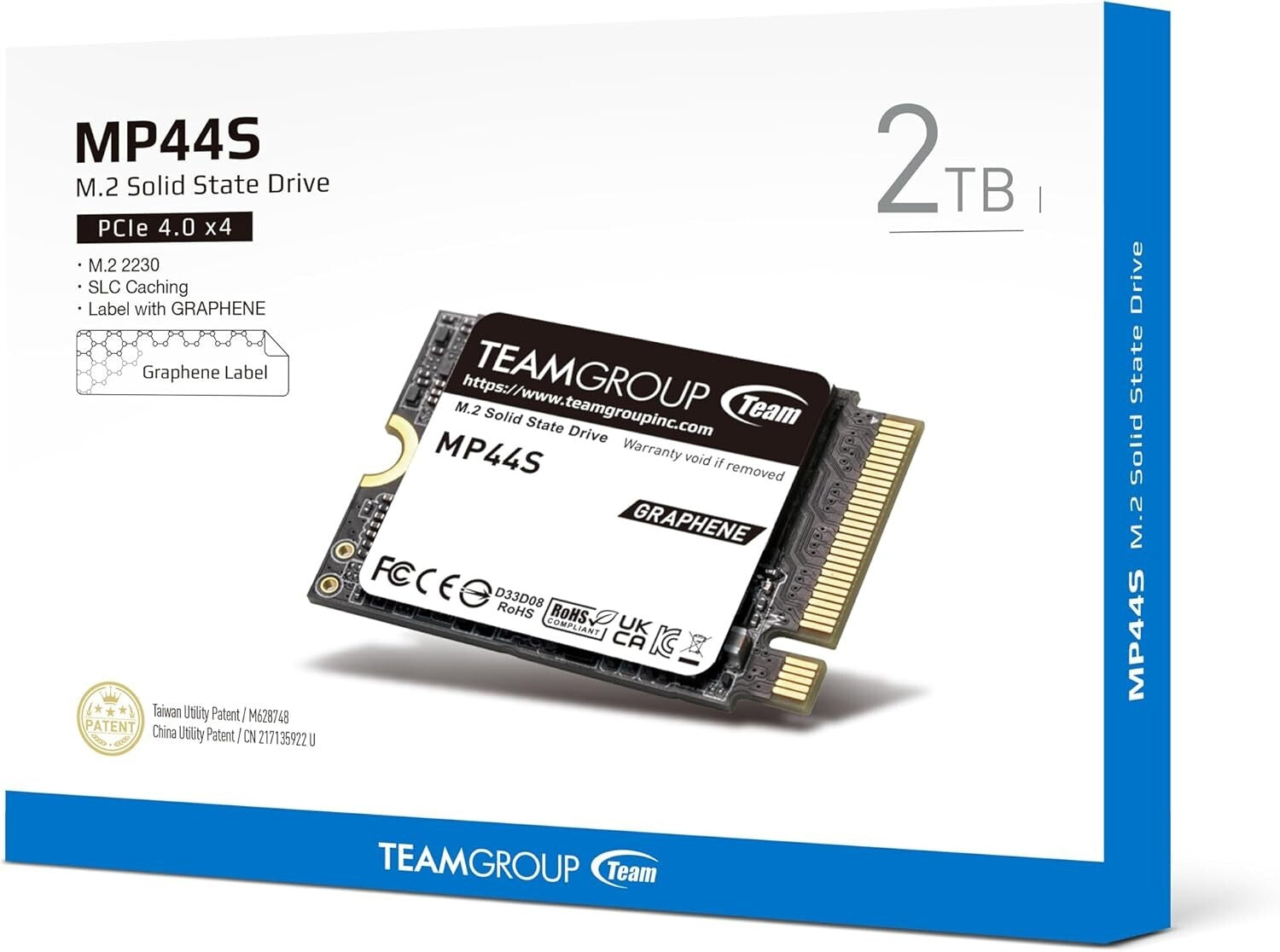2TB M.2 NVMe SSD with Graphene Heat Dissipation - Ideal for Steam Deck & Laptops