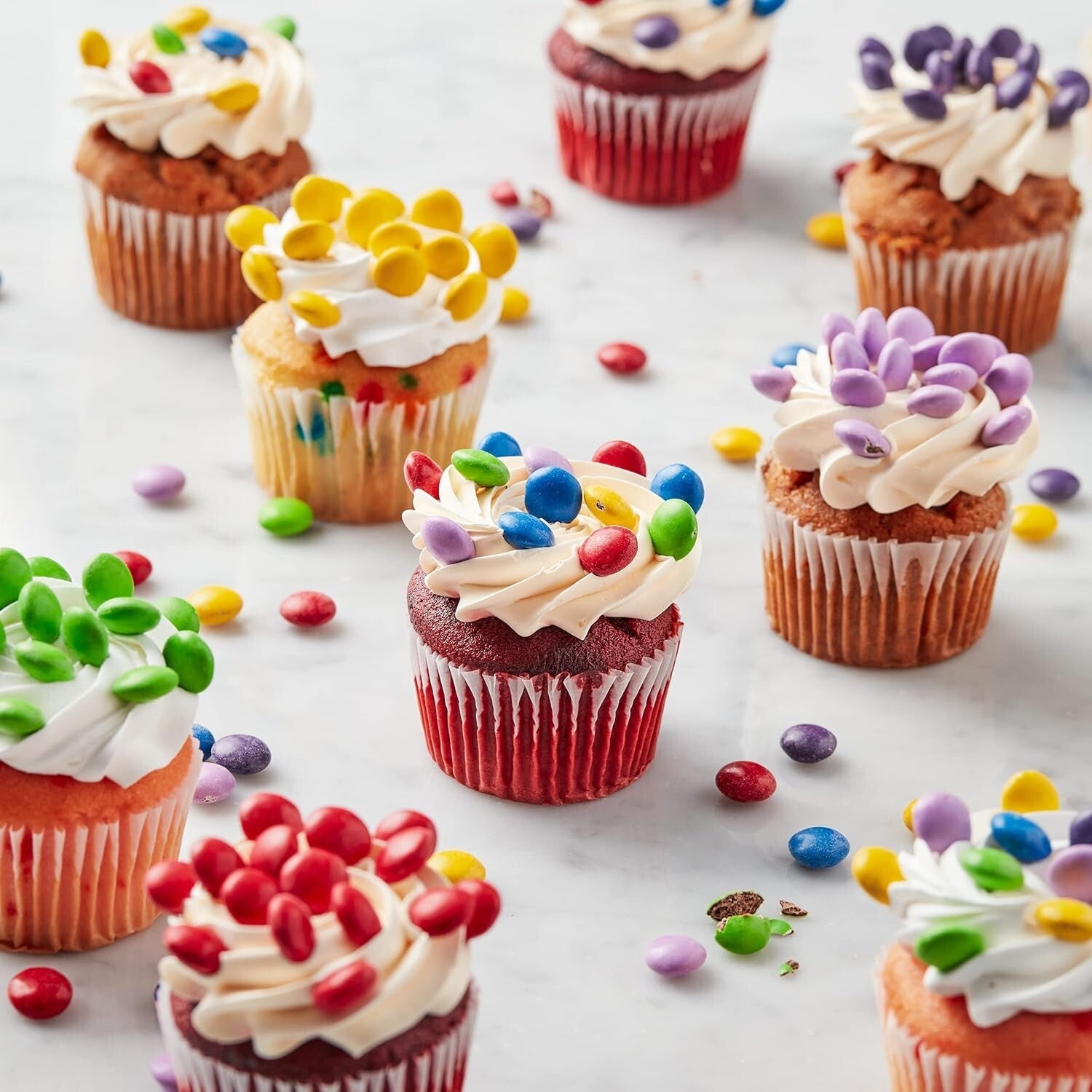 Delicious Sugar Free Chocolate Candy Gems - Resealable 7.5 oz Bags, Set of 5