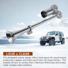 Load image into Gallery viewer, Universal Fit 150dB Air Horn Kit with Chrome Plated Compressor for Any Vehicle