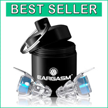 Load image into Gallery viewer, Compact Noise Reduction Earplugs in Metal Case - Ideal for Musicians &amp; Events