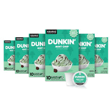 Load image into Gallery viewer, Refreshing Dunkin’ Mint Chip Coffee Pods: 10ct K-Cup Pack of 6 for Home Brewing