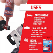 Load image into Gallery viewer, Threadlocker Red 271 - High Strength Permanent Glue for Nuts &amp; Bolts | 12 Pack