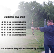 Load image into Gallery viewer, Noble 48/70 Inch Beginner Recurve Bow Kit - Complete with Arrows and Accessories