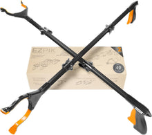 Load image into Gallery viewer, Lightweight 40-Inch Grabber Tool with Rotating Head for Safe Pickup - 2 Pack