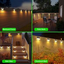 Load image into Gallery viewer, Warm Light Solar Garden Lights - 12-Pack Waterproof for Safe Outdoor Lighting