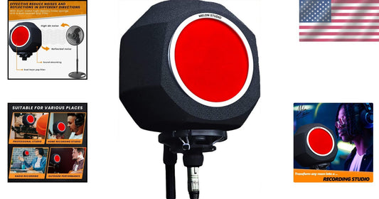 Unidirectional Microphone Windscreen Pop Filter - Sound Quality Enhancement