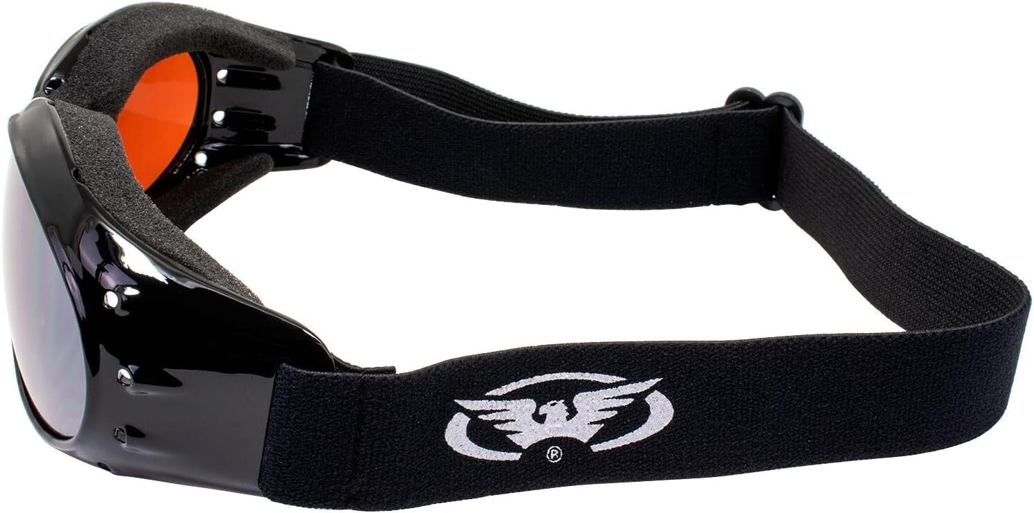 Lightweight Motorcycle Goggles with Clear Mirror & Driving Lenses - 3 pcs