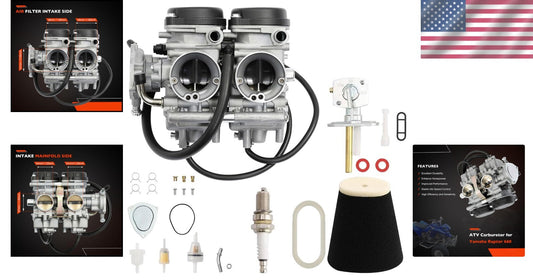 Durable Carburetor for 2001-2005 Yamaha Raptor 660/660R - Includes Air Filter