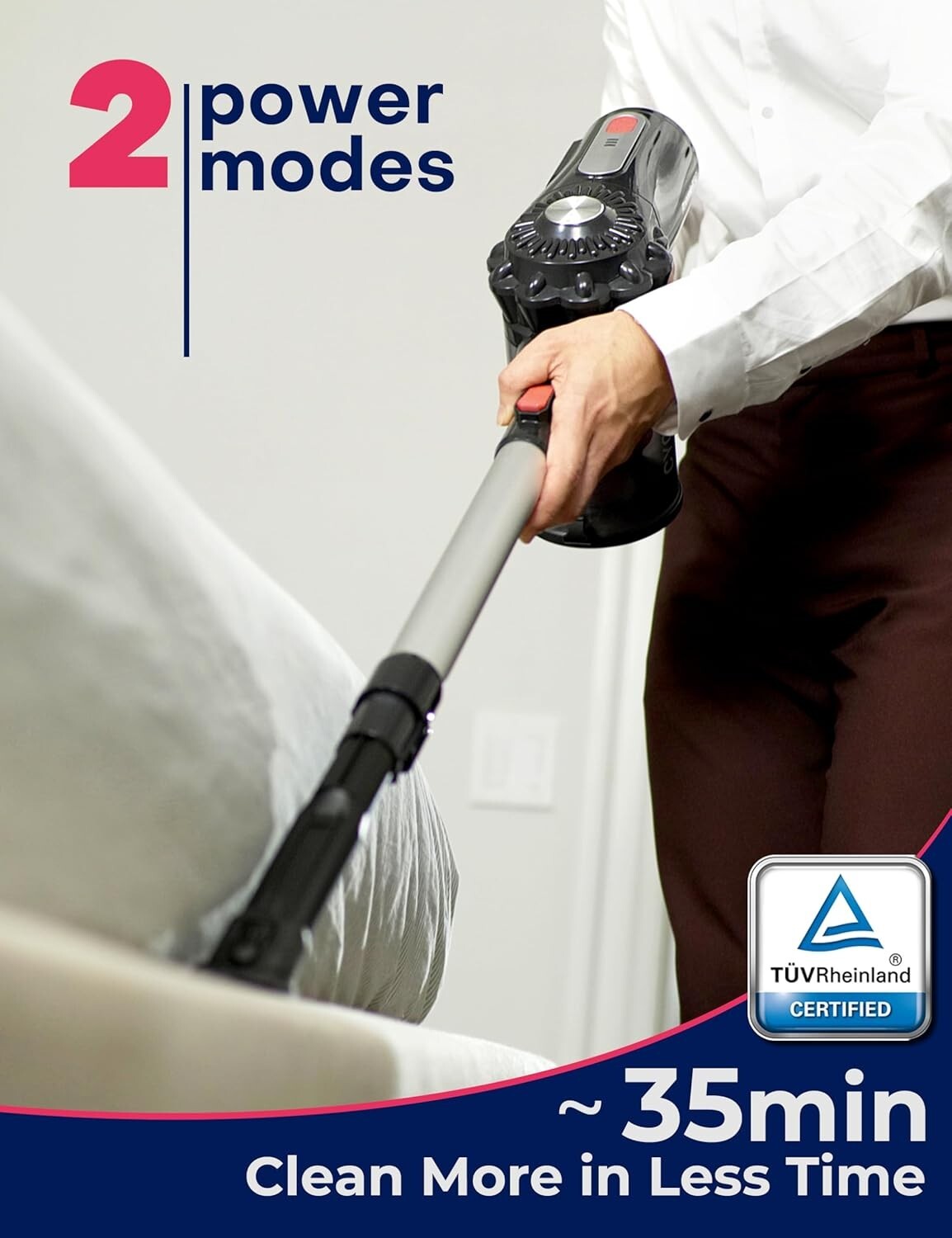 Rechargeable Lightweight Vacuum - Cordless 2-in-1 Cleaner for Deep Cleaning Pets