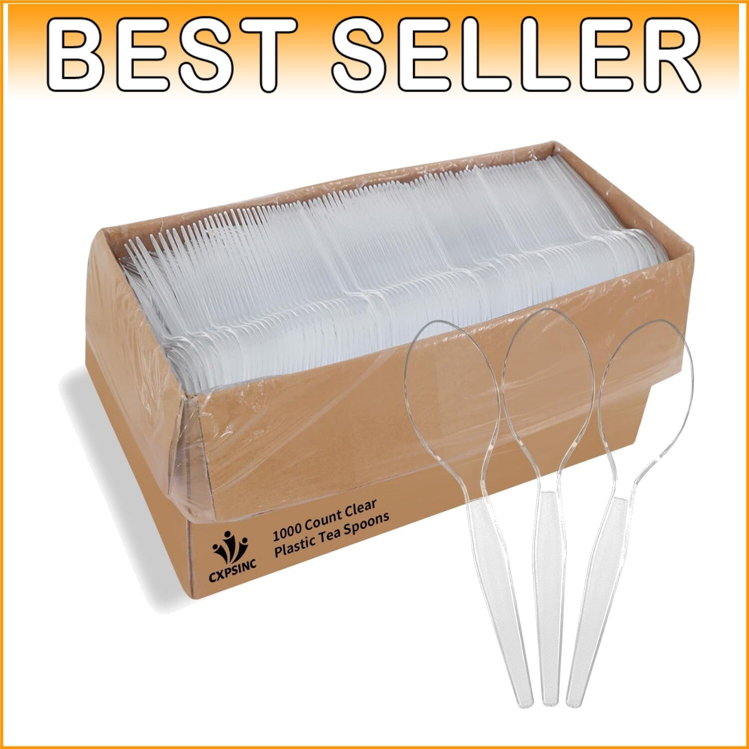 1000 Count Disposable Heavyweight Plastic Tea Spoons - Perfect for Gatherings