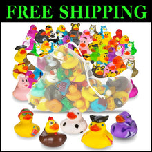 Load image into Gallery viewer, Vibrant 100 Count Rubber Duck Assortment - Perfect for Pools &amp; Parties