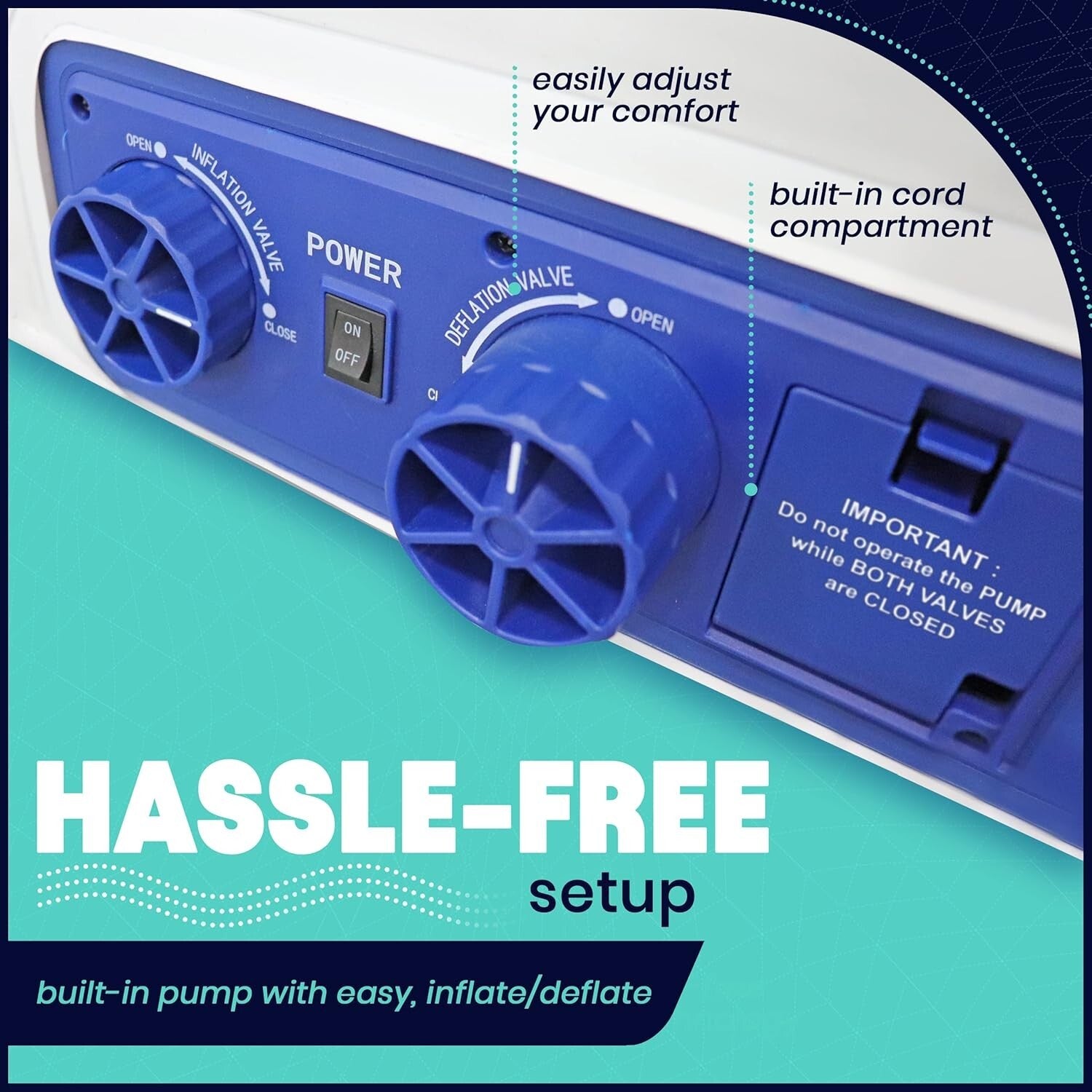 Durable Twin Air Mattress with Built-In Pump – Perfect for Camping & Home Use