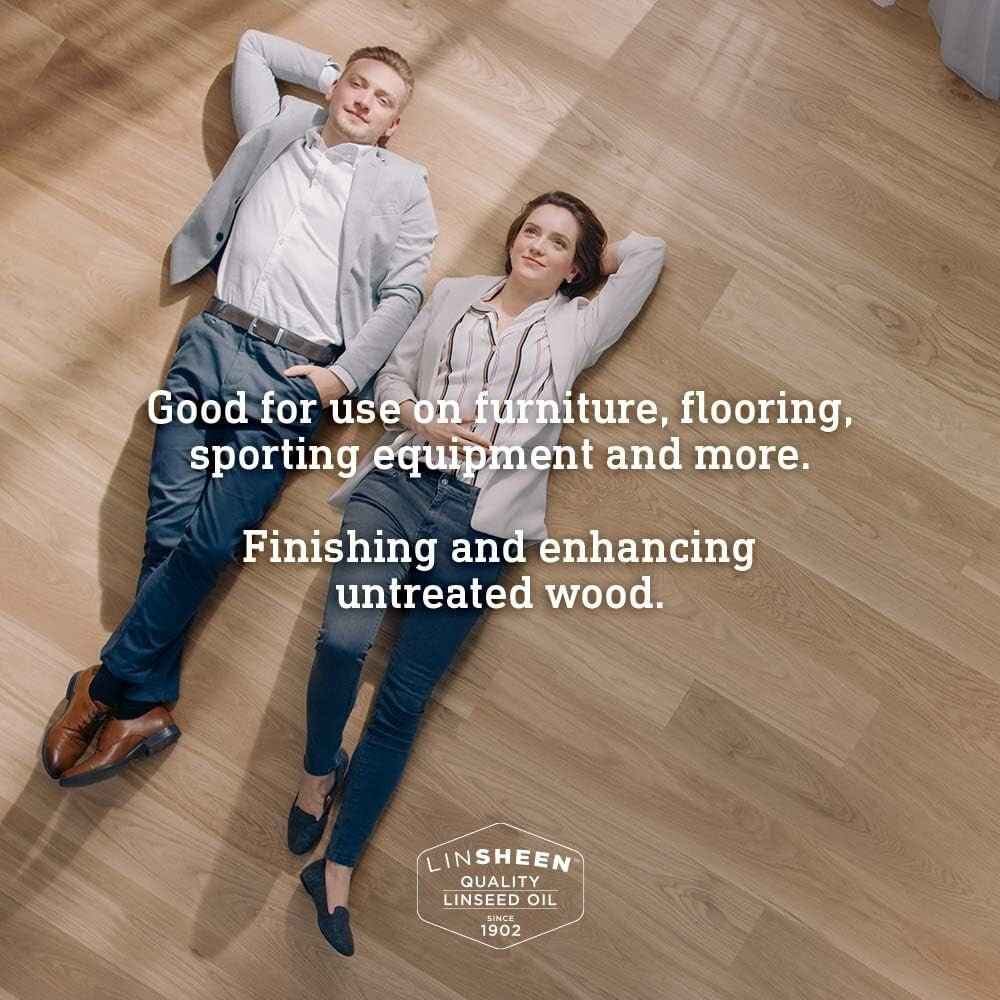 Boiled Linseed Oil - Fast-Drying Wood Treatment for Indoor & Outdoor Surfaces