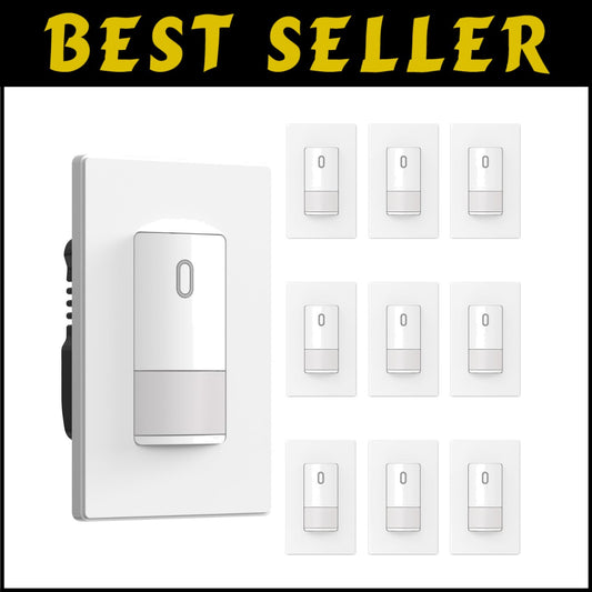 Smart Home Matte Finish Motion Sensor Light Switch with 120V Compatibility